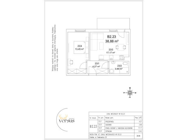 Mieszkanie w inwestycji Osiedle Versus, symbol B2/M23 » nportal.pl