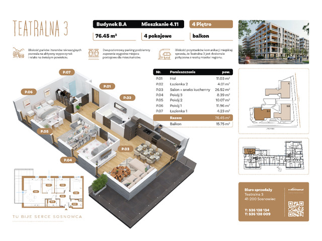 Mieszkanie w inwestycji Teatralna 3, symbol B4.A.11 » nportal.pl