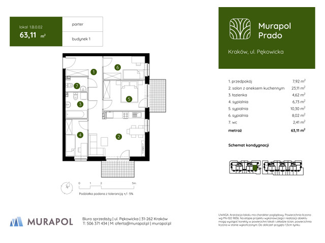 Mieszkanie w inwestycji Murapol Prado, symbol 1.B.0.02 » nportal.pl