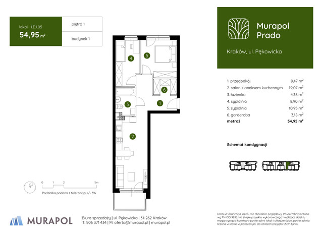 Mieszkanie w inwestycji Murapol Prado, symbol 1.E.1.05 » nportal.pl