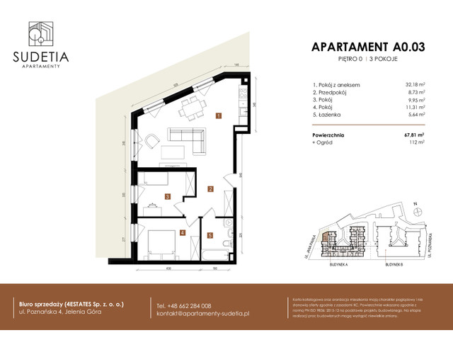 Mieszkanie w inwestycji APARTAMENTY SUDETIA, symbol A0.03 » nportal.pl