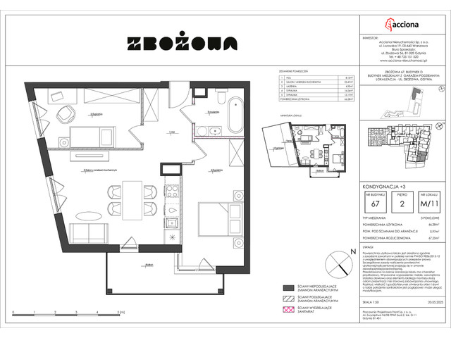 Mieszkanie w inwestycji ZBOŻOWA, symbol 67-67.11 » nportal.pl
