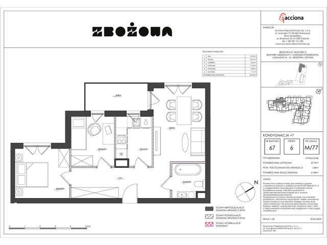 Mieszkanie w inwestycji ZBOŻOWA, symbol 67-67.77 » nportal.pl