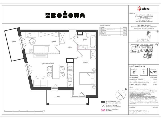 Mieszkanie w inwestycji ZBOŻOWA, symbol 67-67.19 » nportal.pl
