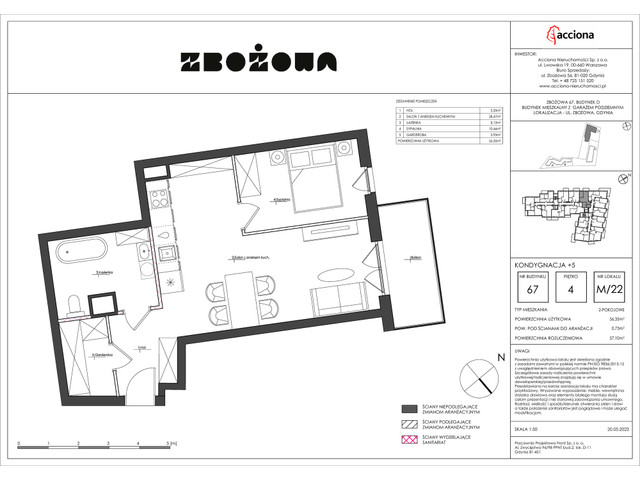 Mieszkanie w inwestycji ZBOŻOWA, symbol 67-67.22 » nportal.pl
