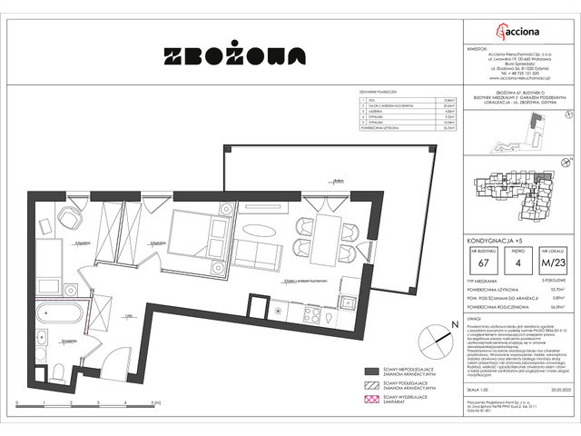Mieszkanie w inwestycji ZBOŻOWA, symbol 67-67.23 » nportal.pl
