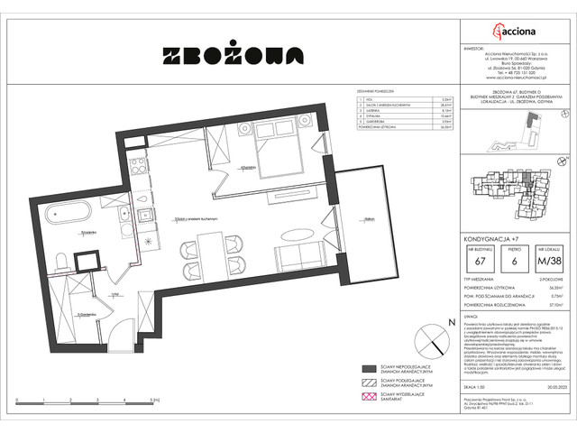 Mieszkanie w inwestycji ZBOŻOWA, symbol 67-67.38 » nportal.pl