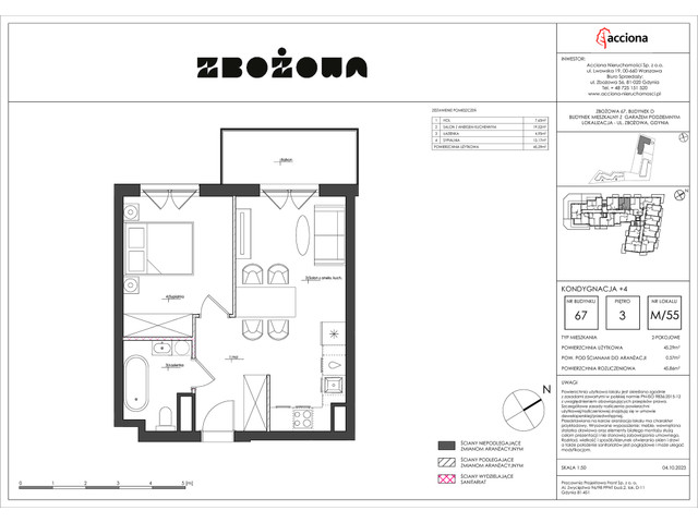 Mieszkanie w inwestycji ZBOŻOWA, symbol 67-67.55 » nportal.pl