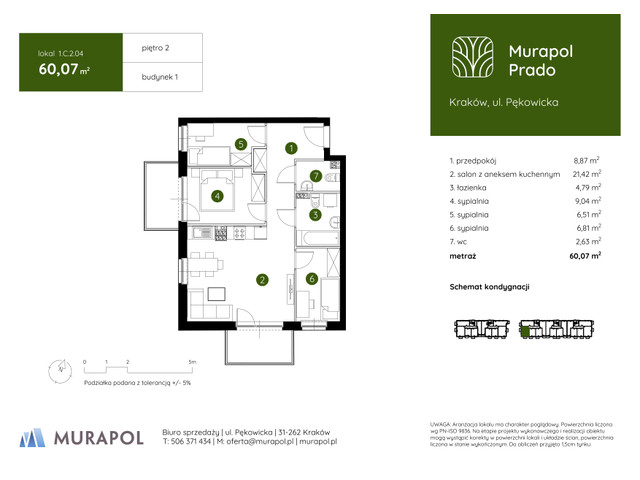 Mieszkanie w inwestycji Murapol Prado, symbol 1.C.2.04 » nportal.pl