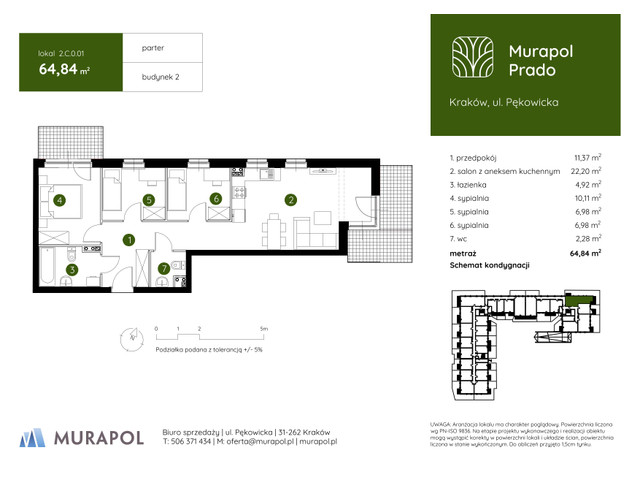 Mieszkanie w inwestycji Murapol Prado, symbol 2.C.0.01 » nportal.pl