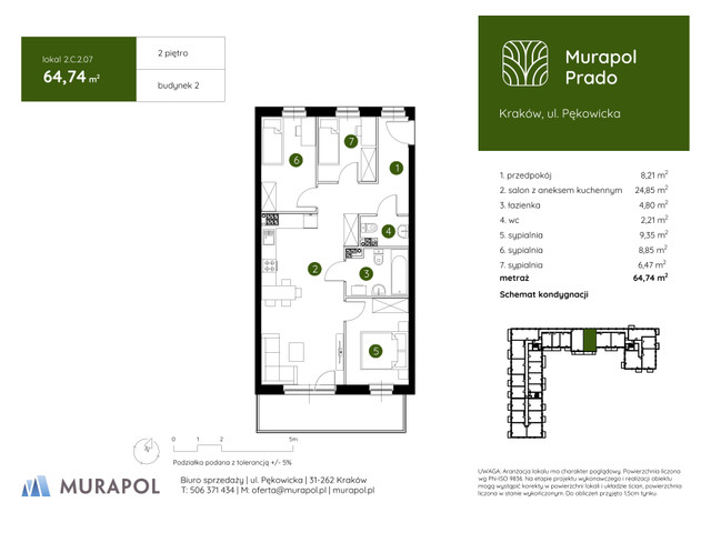 Mieszkanie w inwestycji Murapol Prado, symbol 2.C.2.07 » nportal.pl