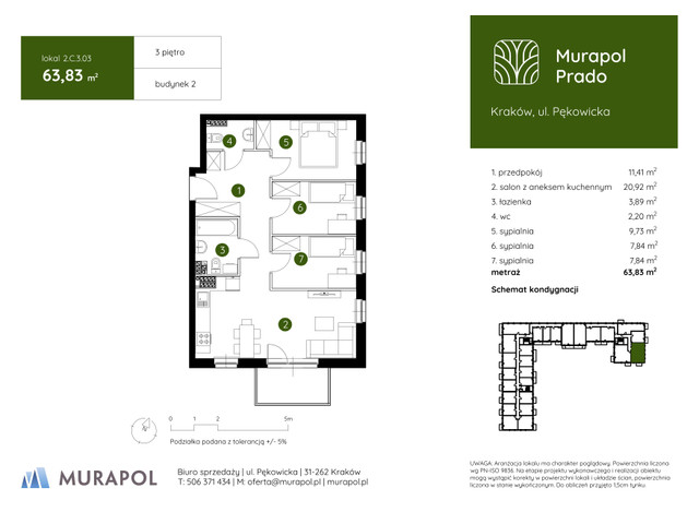 Mieszkanie w inwestycji Murapol Prado, symbol 2.C.3.03 » nportal.pl