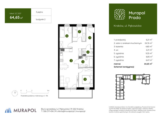 Mieszkanie w inwestycji Murapol Prado, symbol 2.C.3.07 » nportal.pl