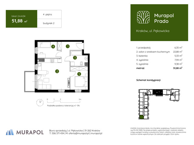 Mieszkanie w inwestycji Murapol Prado, symbol 2.A.4.04 » nportal.pl