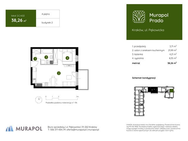 Mieszkanie w inwestycji Murapol Prado, symbol 2.C.4.02 » nportal.pl