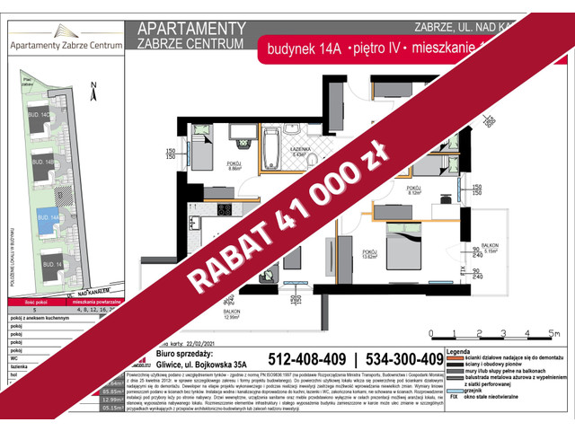 Mieszkanie w inwestycji Apartamenty Zabrze Centrum - Budynek 14A, symbol 14A-AM12 » nportal.pl