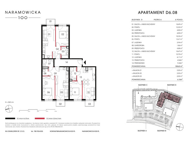 Mieszkanie w inwestycji Naramowicka 100, symbol D-D6.08 » nportal.pl