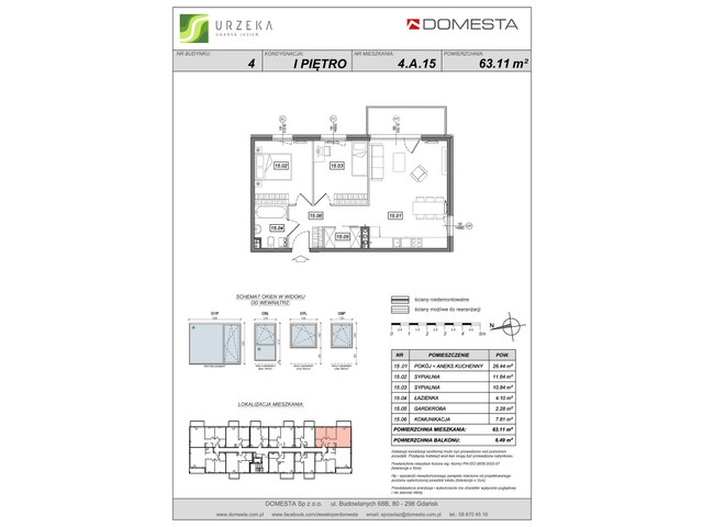 Mieszkanie w inwestycji Urzeka, symbol 4-4.A.15 » nportal.pl