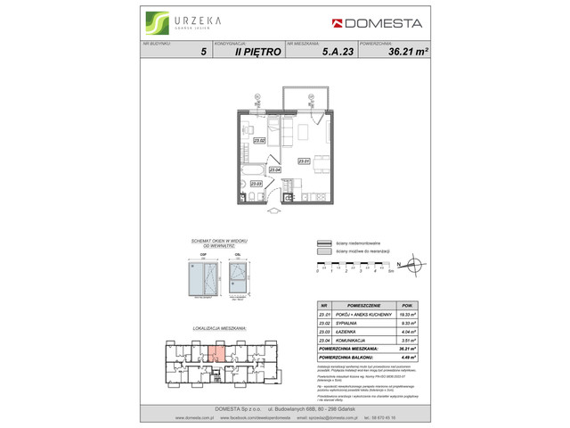 Mieszkanie w inwestycji Urzeka, symbol 5-5.A.23 » nportal.pl
