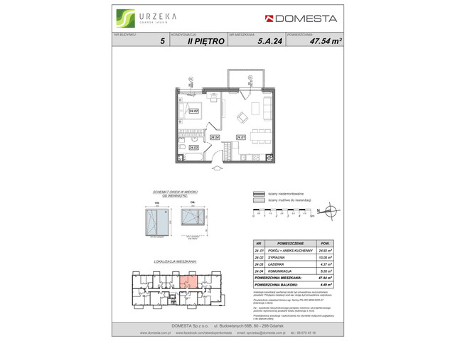 Mieszkanie w inwestycji Urzeka, symbol 5-5.A.24 » nportal.pl