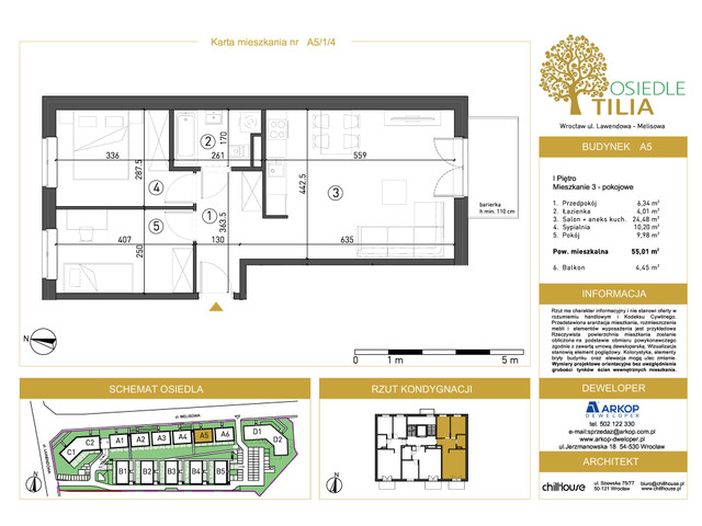 Mieszkanie w inwestycji Osiedle Tilia, symbol A5-A5/1/4 » nportal.pl