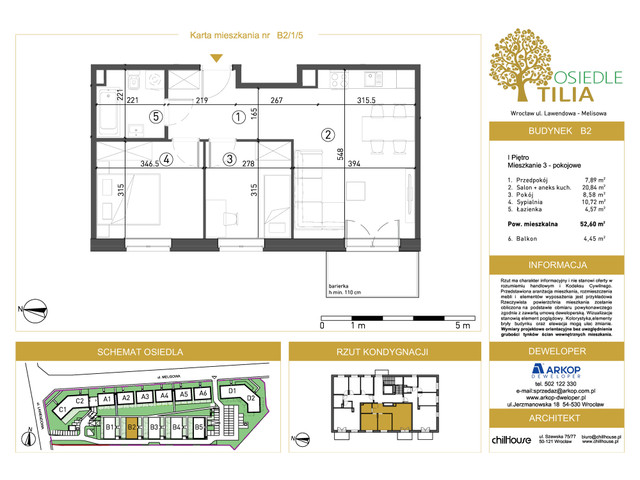 Mieszkanie w inwestycji Osiedle Tilia, symbol B2-B2/1/5 » nportal.pl