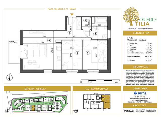 Mieszkanie w inwestycji Osiedle Tilia, symbol B2-B2/2/7 » nportal.pl