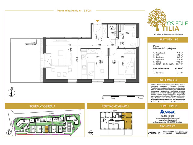 Mieszkanie w inwestycji Osiedle Tilia, symbol B3-B3/0/1 » nportal.pl