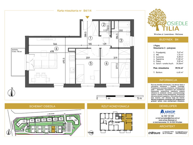 Mieszkanie w inwestycji Osiedle Tilia, symbol B4-B4/1/4 » nportal.pl