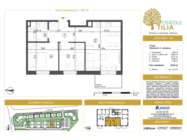 Mieszkanie w inwestycji Osiedle Tilia, symbol B4-B4/1/5 » nportal.pl