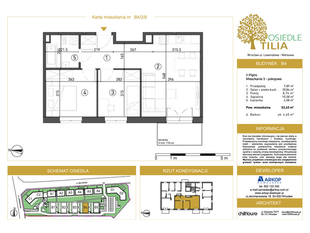 Mieszkanie w inwestycji Osiedle Tilia, symbol B4-B4/2/8 » nportal.pl