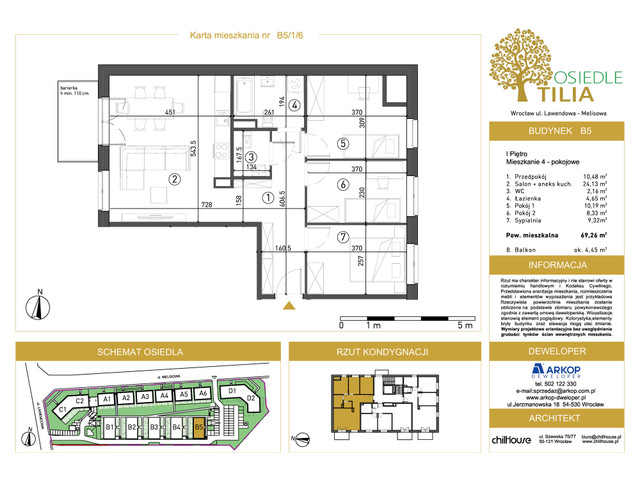 Mieszkanie w inwestycji Osiedle Tilia, symbol B5-B5/1/6 » nportal.pl