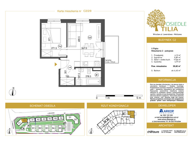 Mieszkanie w inwestycji Osiedle Tilia, symbol C2-C2/2/9 » nportal.pl