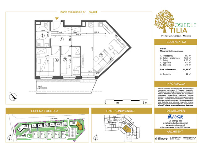 Mieszkanie w inwestycji Osiedle Tilia, symbol D2-D2/0/4 » nportal.pl