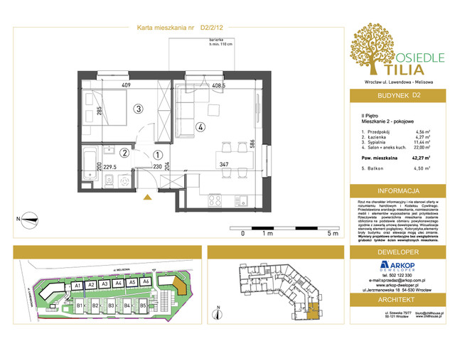 Mieszkanie w inwestycji Osiedle Tilia, symbol D2-D2/2/12 » nportal.pl