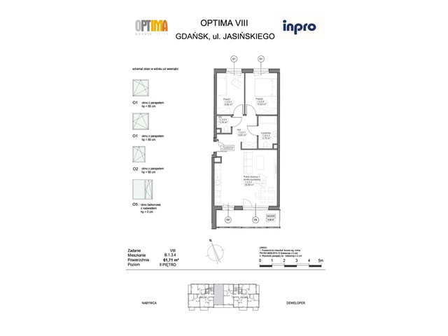 Mieszkanie w inwestycji Optima, symbol B.1.3.4 » nportal.pl