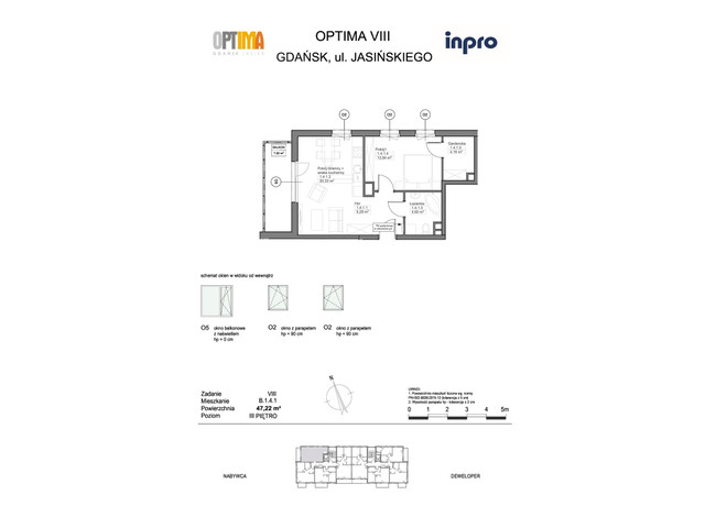 Mieszkanie w inwestycji Optima, symbol B.1.4.1 » nportal.pl