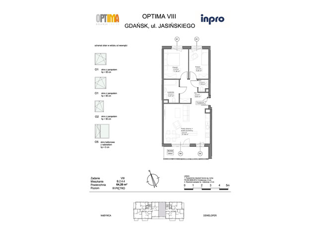 Mieszkanie w inwestycji Optima, symbol B.2.4.4 » nportal.pl