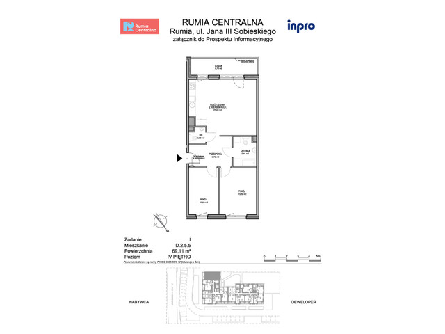 Mieszkanie w inwestycji Rumia Centralna, symbol D.2.5.5 » nportal.pl