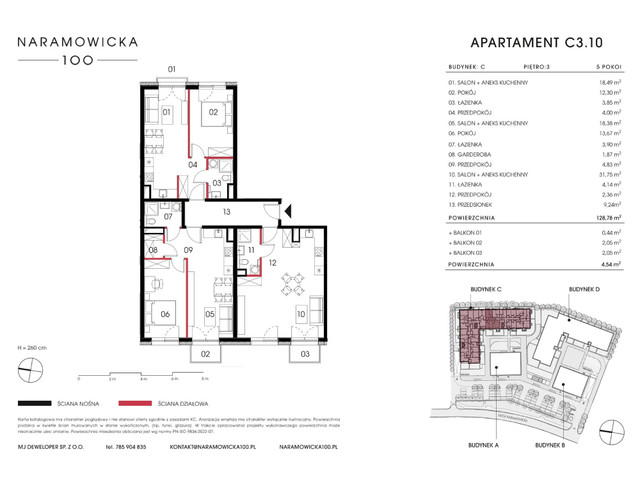 Mieszkanie w inwestycji Naramowicka 100, symbol C-C3.10 » nportal.pl