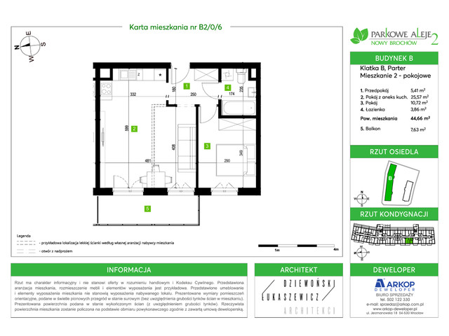 Mieszkanie w inwestycji Osiedle Parkowe Aleje 2, symbol B2-B2/0/6 » nportal.pl