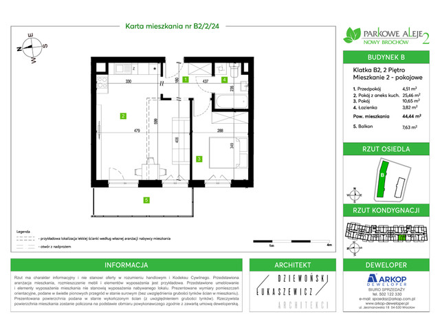 Mieszkanie w inwestycji Osiedle Parkowe Aleje 2, symbol B2-B2/2/24 » nportal.pl