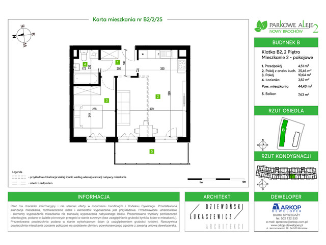 Mieszkanie w inwestycji Osiedle Parkowe Aleje 2, symbol B2-B2/2/25 » nportal.pl