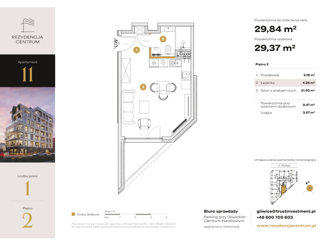 Mieszkanie w inwestycji Rezydencja Centrum, symbol M11 » nportal.pl