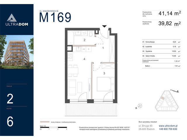 Mieszkanie w inwestycji Ultradom, symbol M169 » nportal.pl