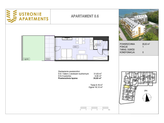 Mieszkanie w inwestycji Ustronie Apartments, budynek Komfort, symbol 0_6 » nportal.pl