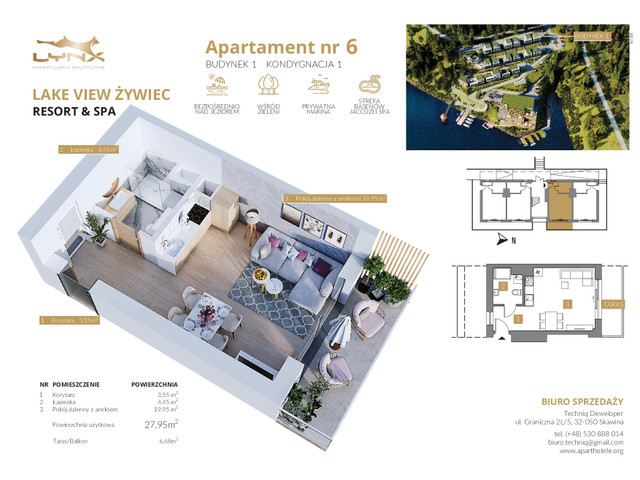 Mieszkanie w inwestycji LAKE VIEW ŻYWIEC RESORT & SPA, symbol B1/6 » nportal.pl