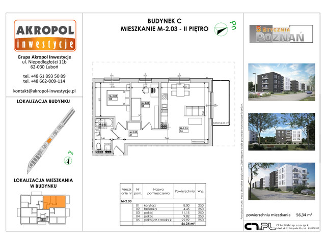 Mieszkanie w inwestycji Poznań ul. 5 Stycznia, symbol M-2.03.C » nportal.pl