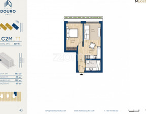 Mieszkanie na sprzedaż, Portugalia Vila Nova De Gaia, 323 682 dolar (1 252 651 zł), 48 m2, 99916450