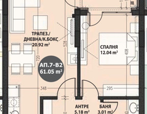 Mieszkanie na sprzedaż, Bułgaria София/sofia Витоша/Vitosha, 184 516 dolar (721 458 zł), 61 m2, 95811834